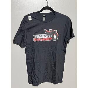 New Sonic the Hedgehog, Fearless: Year of Shadow‎ logo T-Shirt Small Black